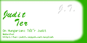 judit ter business card